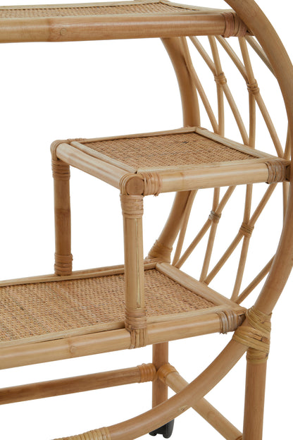 India Rattan Bar Trolley