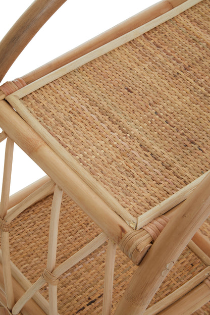 India Rattan Bar Trolley