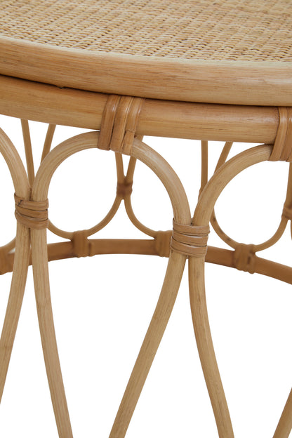 India Natural Rattan Accent Table