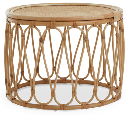 India Natural Rattan Accent Table