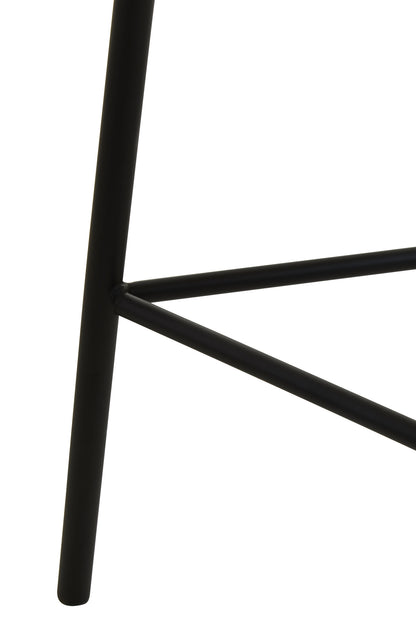 Indy Natural Rattan Industrial Low Seat Bar Stool