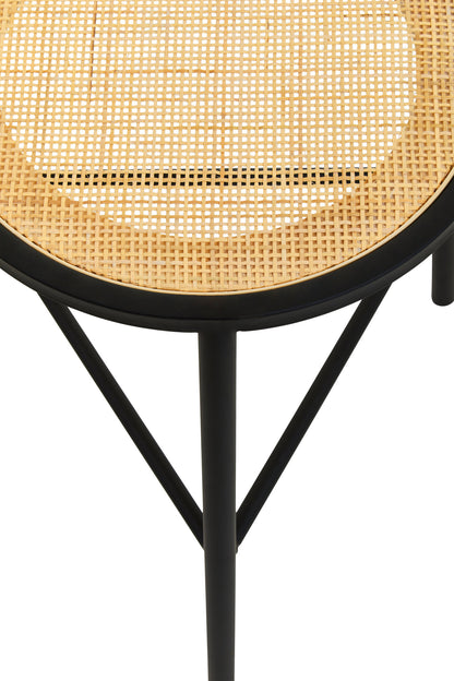Indy Natural Rattan Industrial Low Seat Bar Stool