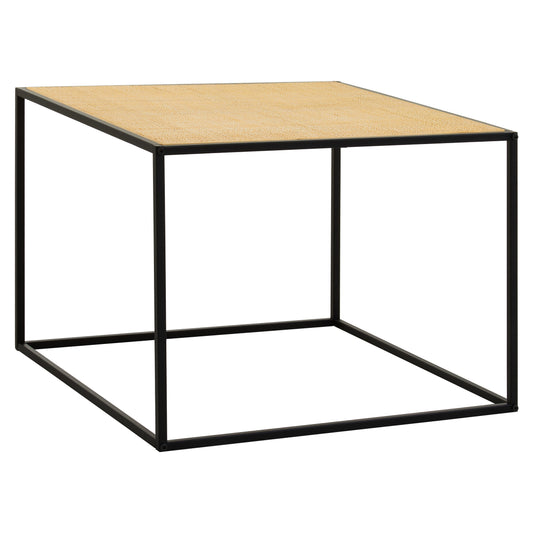 Indy Rattan And Metal Coffee Table