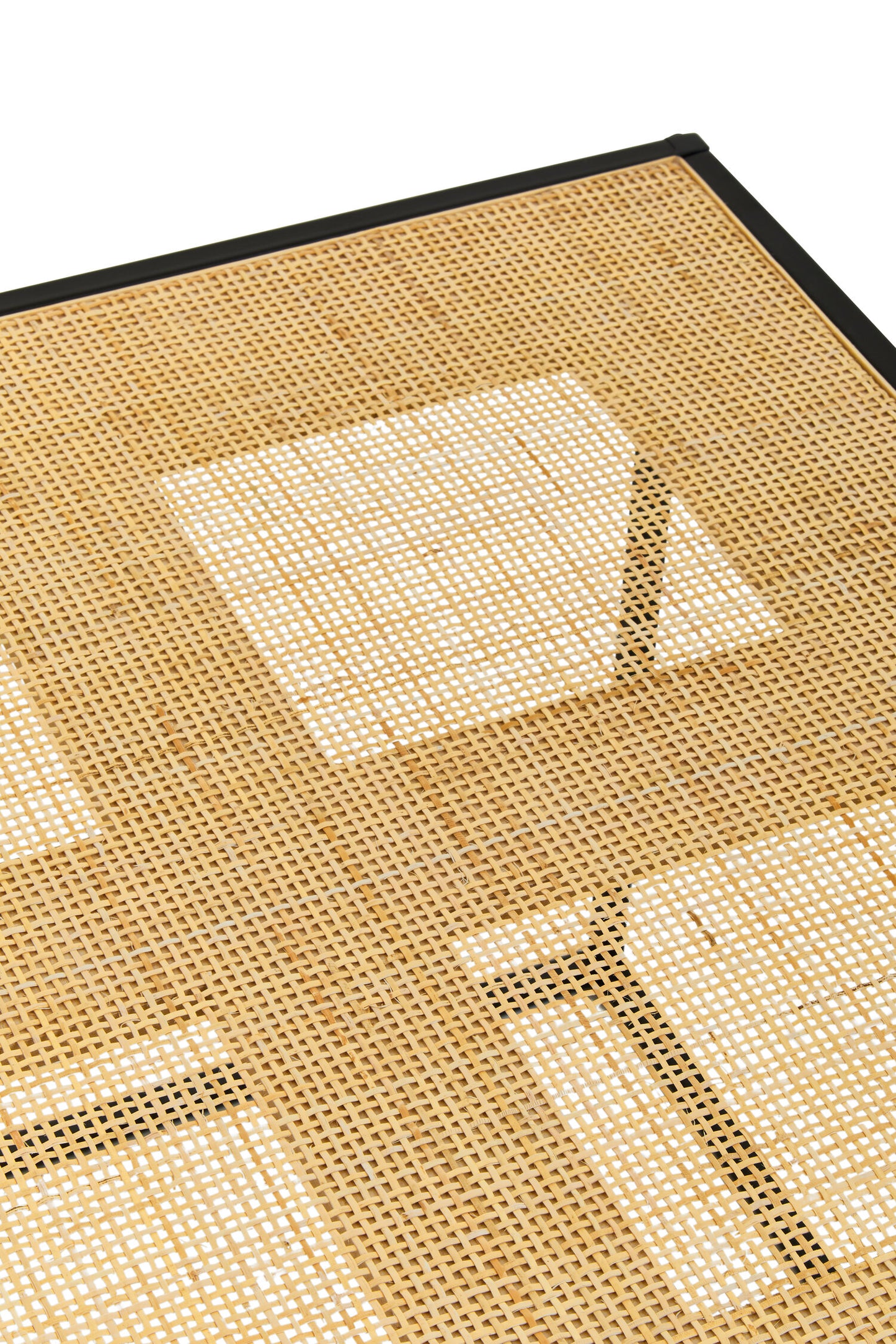 Indy Rattan And Metal Coffee Table