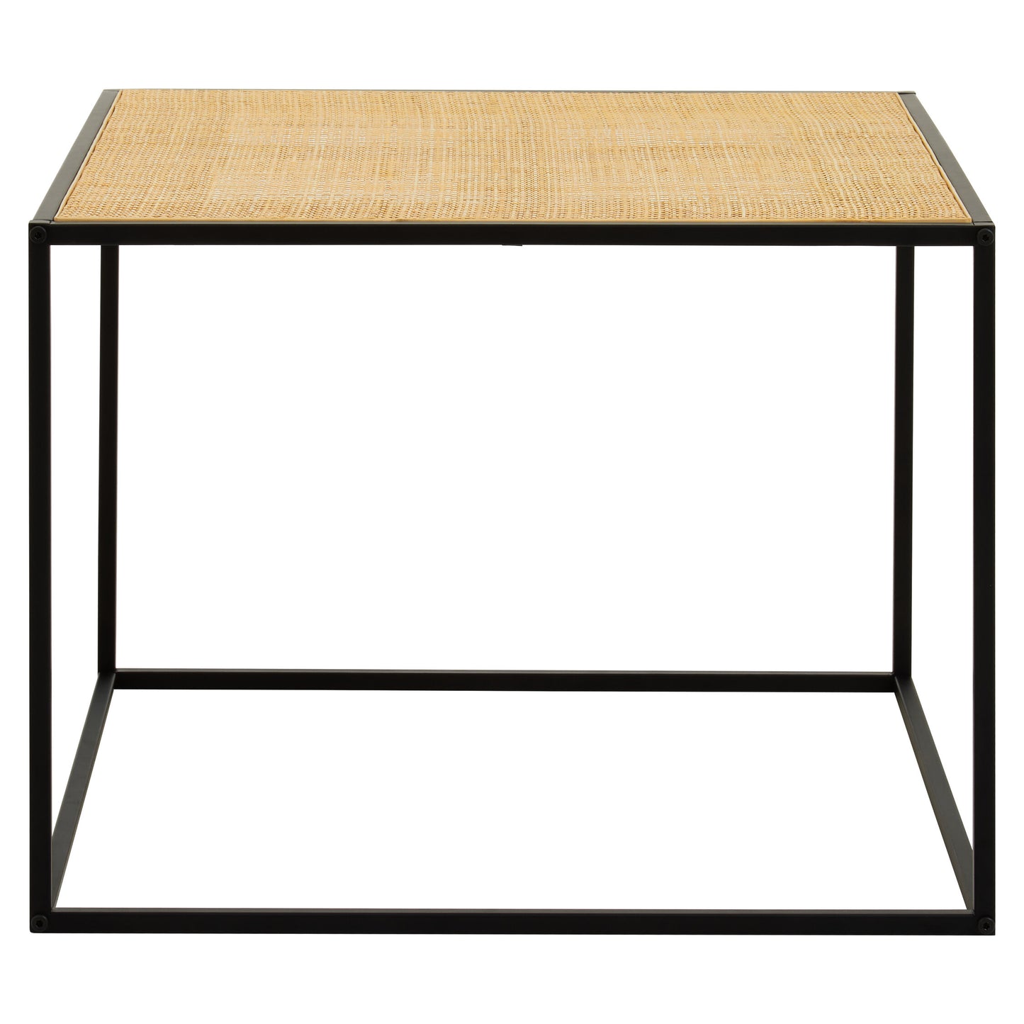 Indy Rattan And Metal Coffee Table