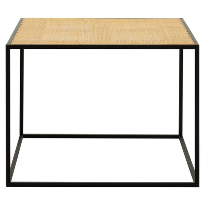 Indy Rattan And Metal Coffee Table