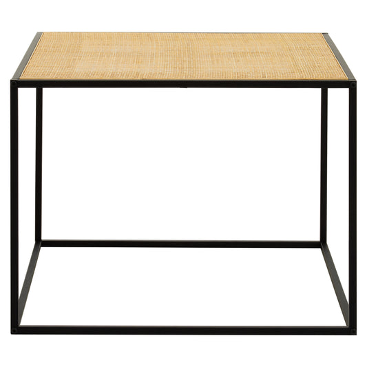Indy Rattan And Metal Coffee Table