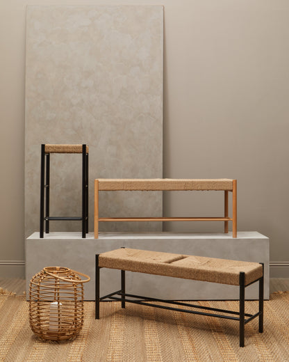 Bali Natural Rope Beechwood Dining Bench