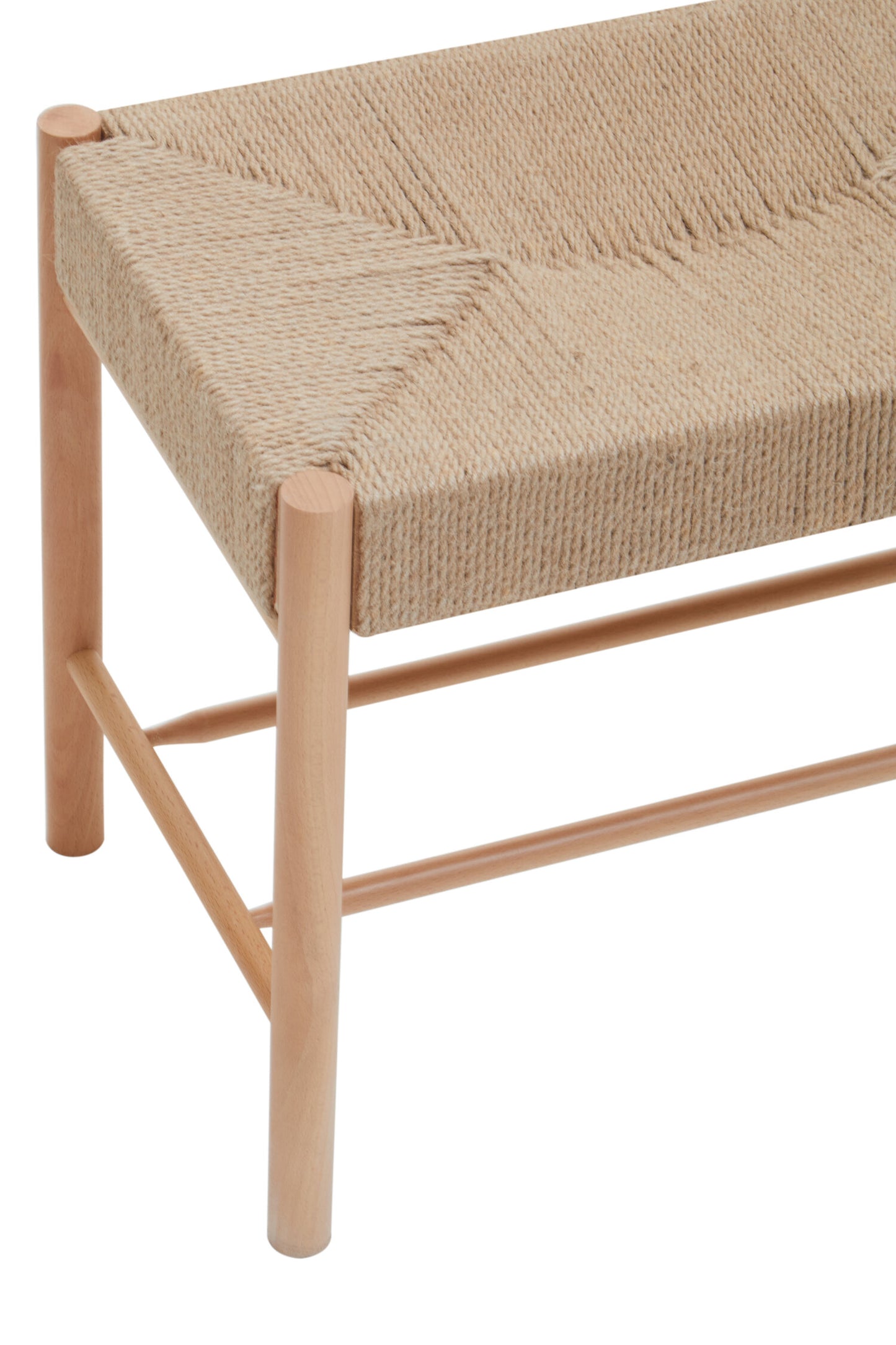 Bali Natural Rope Beechwood Dining Bench