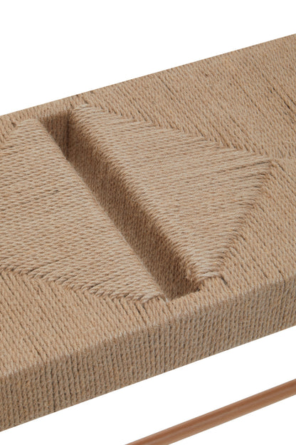 Bali Natural Rope Beechwood Dining Bench