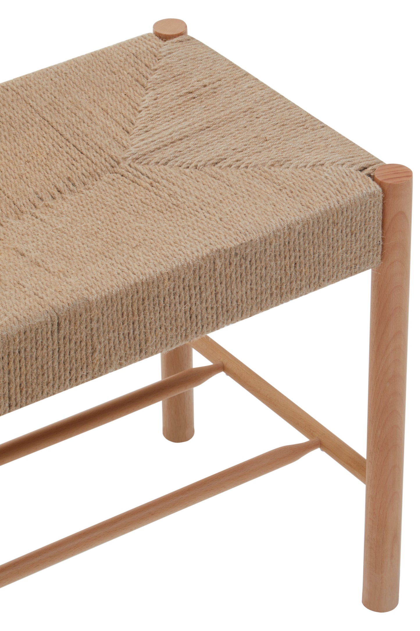 Bali Natural Rope Beechwood Dining Bench