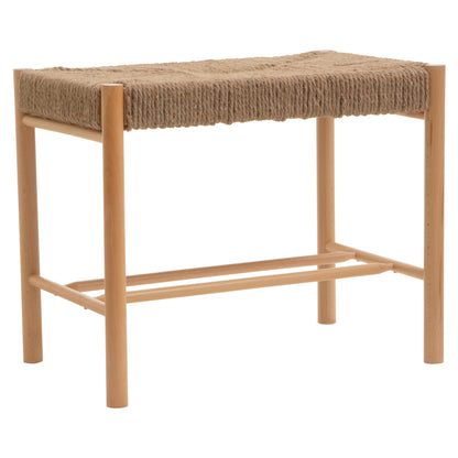 Bali Natural Rope Weave Small Boho Bench