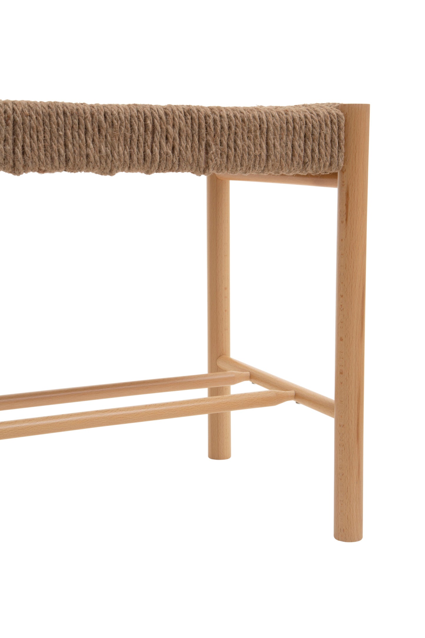Bali Natural Rope Weave Small Boho Bench