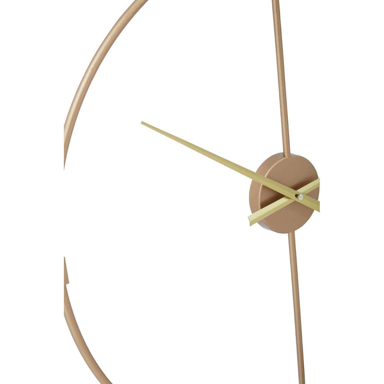 Chrono Luxe Gold Metal Wall Clock