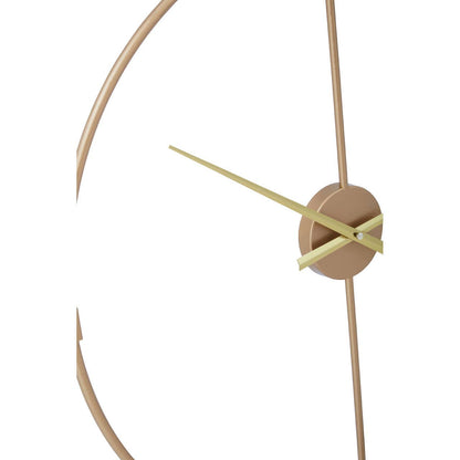 Chrono Luxe Gold Metal Wall Clock