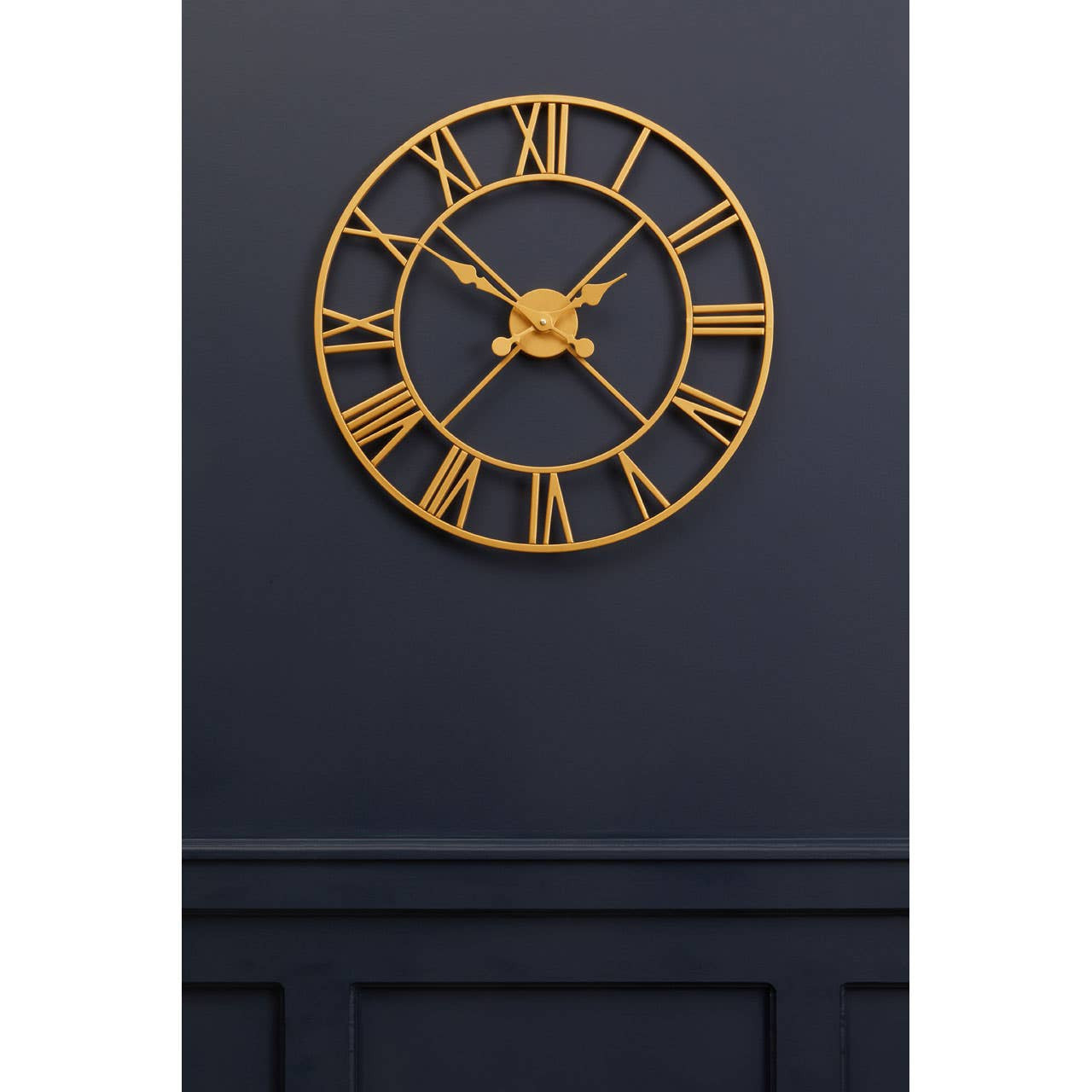 Tempo Luxe Gold Wall Clock