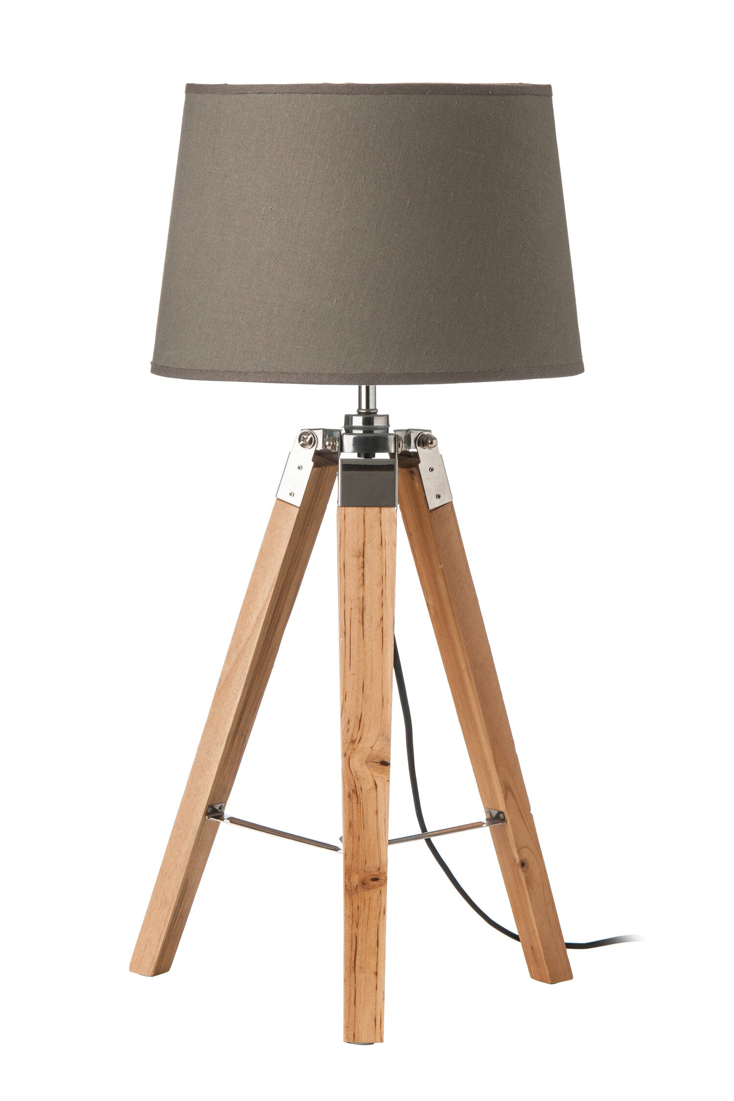Murray Light Wood Tripod Table Lamp | Bali & Blue