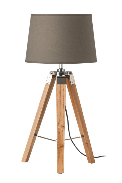 Murray Light Wood Tripod Table Lamp | Bali & Blue