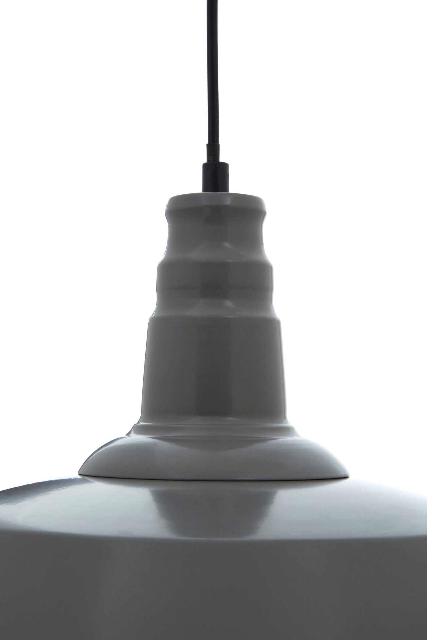 Brant Industrial Grey Metal Pendant Light