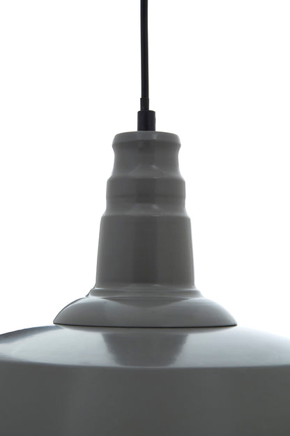 Brant Industrial Grey Metal Pendant Light