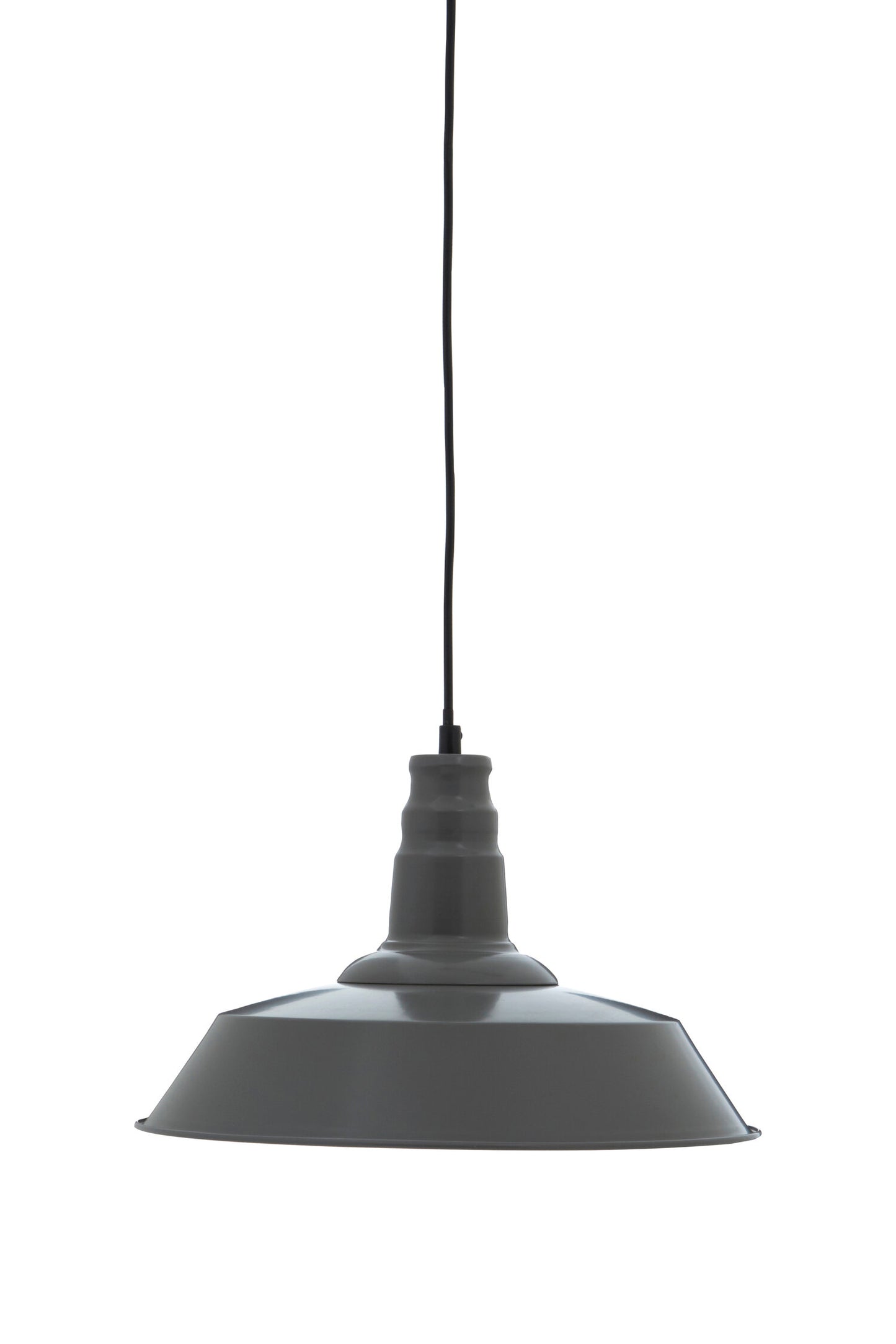 Brant Industrial Grey Metal Pendant Light