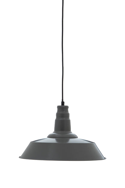 Brant Industrial Grey Metal Pendant Light
