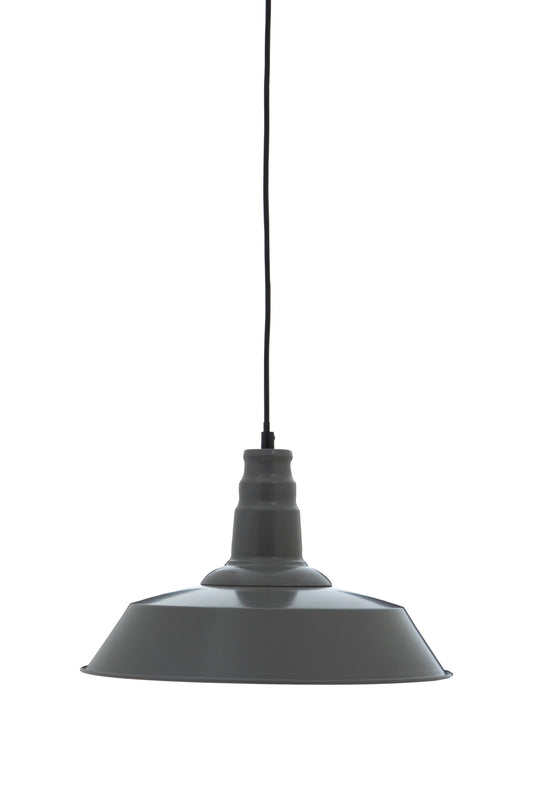 Brant Industrial Grey Metal Pendant Light