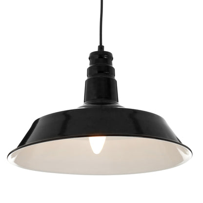 Mustique Industrial Black Pendant Light Ceiling Light | Bali & Blue