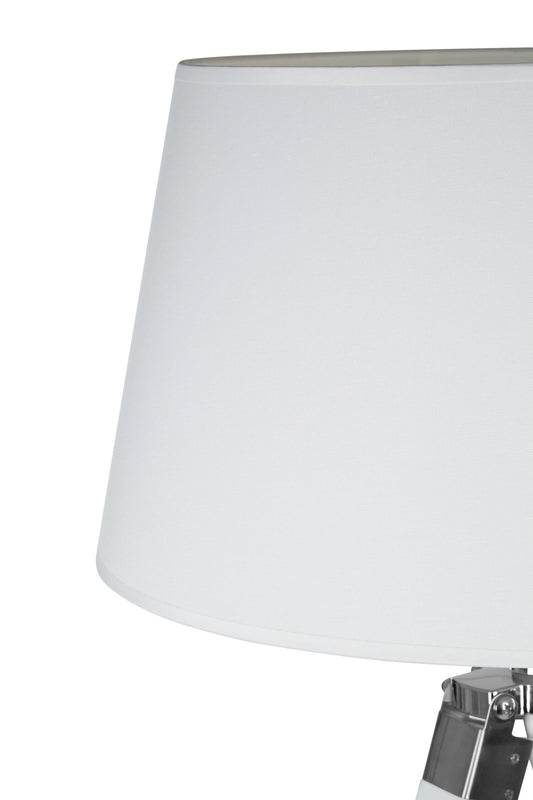 Remy White Wood Tripod Floor Lamp | Bali & Blue