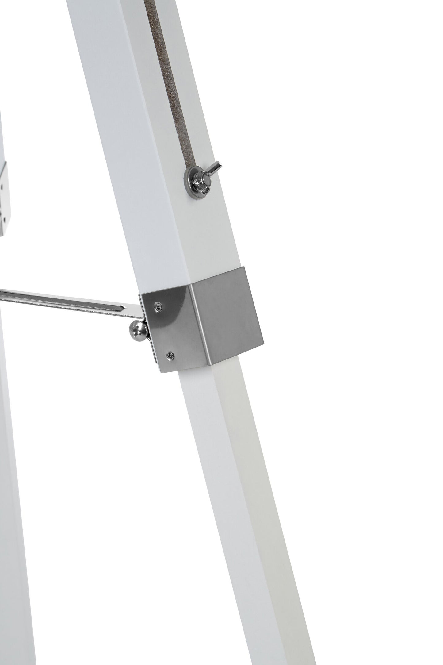 Remy White Wood Tripod Floor Lamp