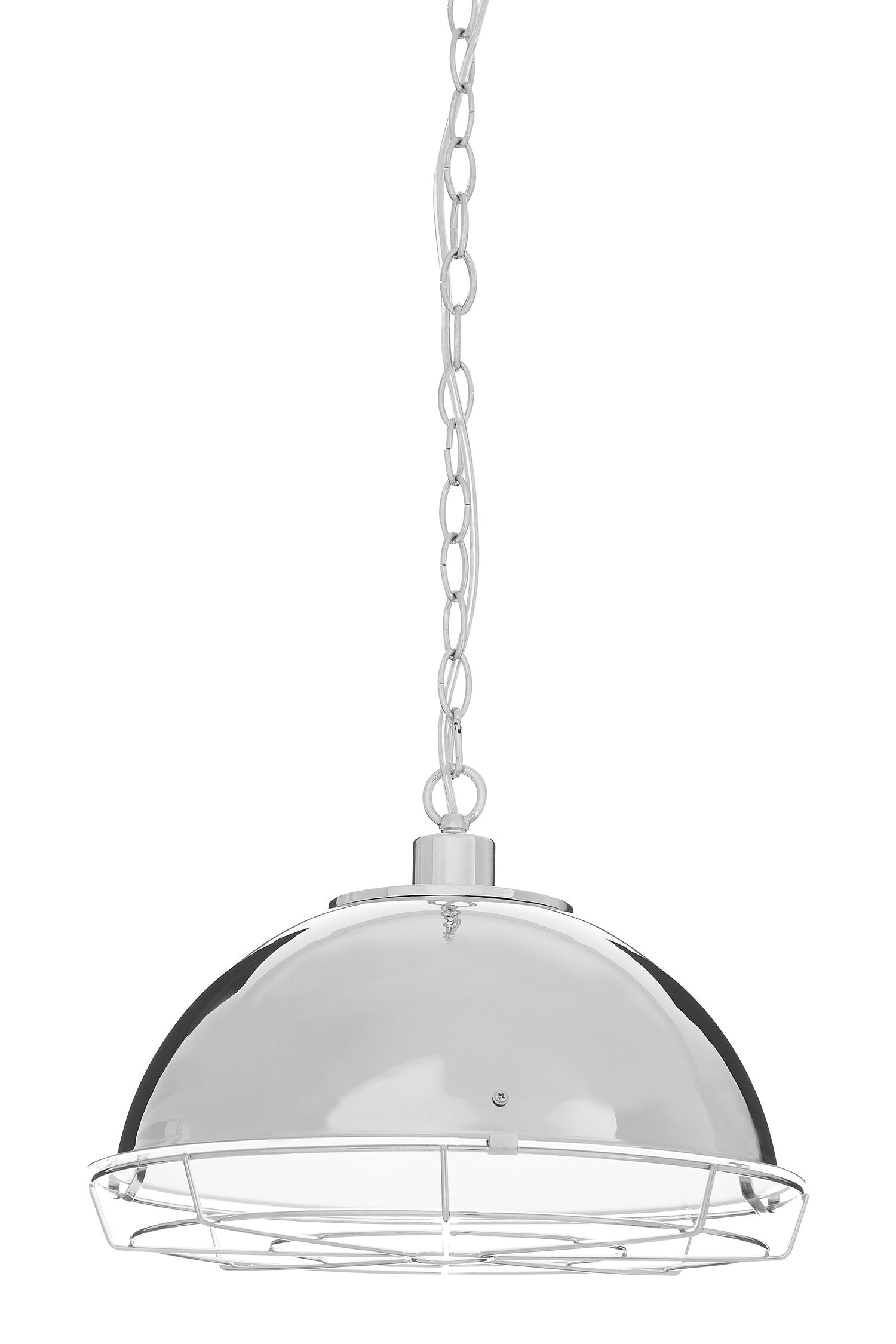 Brixton Industrial Chrome Pendant Light Ceiling Light | Bali & Blue