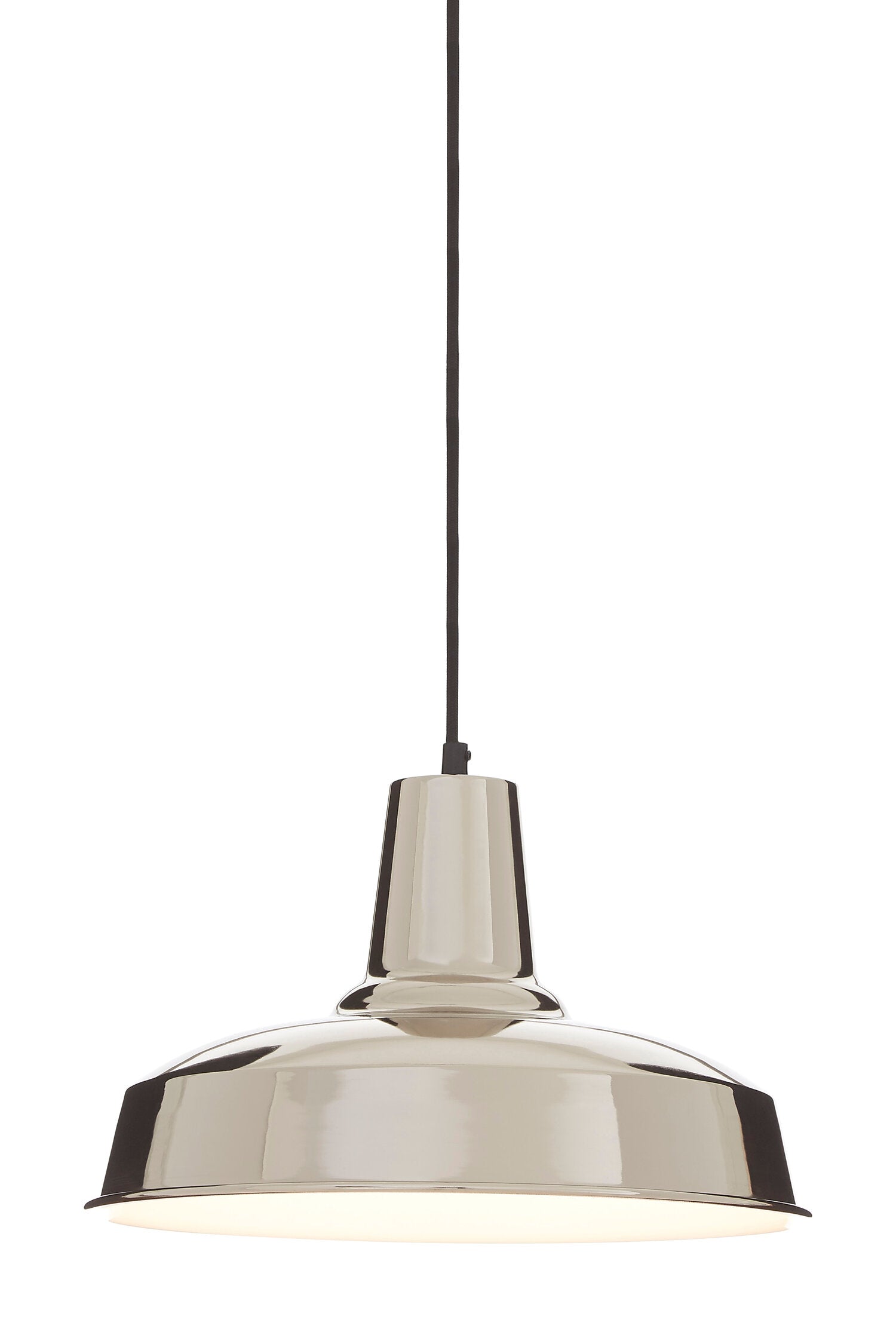 Brixton Industrial Deep Plate Aluminium Pendant Light Ceiling Light | Bali & Blue