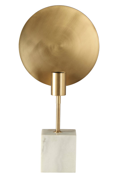 Marti White Marble Industrial Chic Table Lamp | Bali & Blue