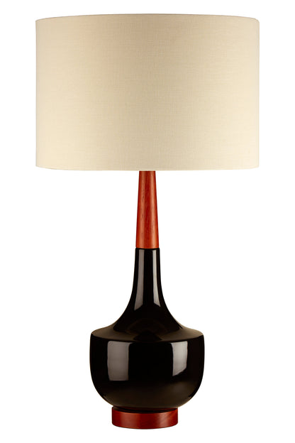 Sirus Wood Ceramic Traditional Table Lamp
