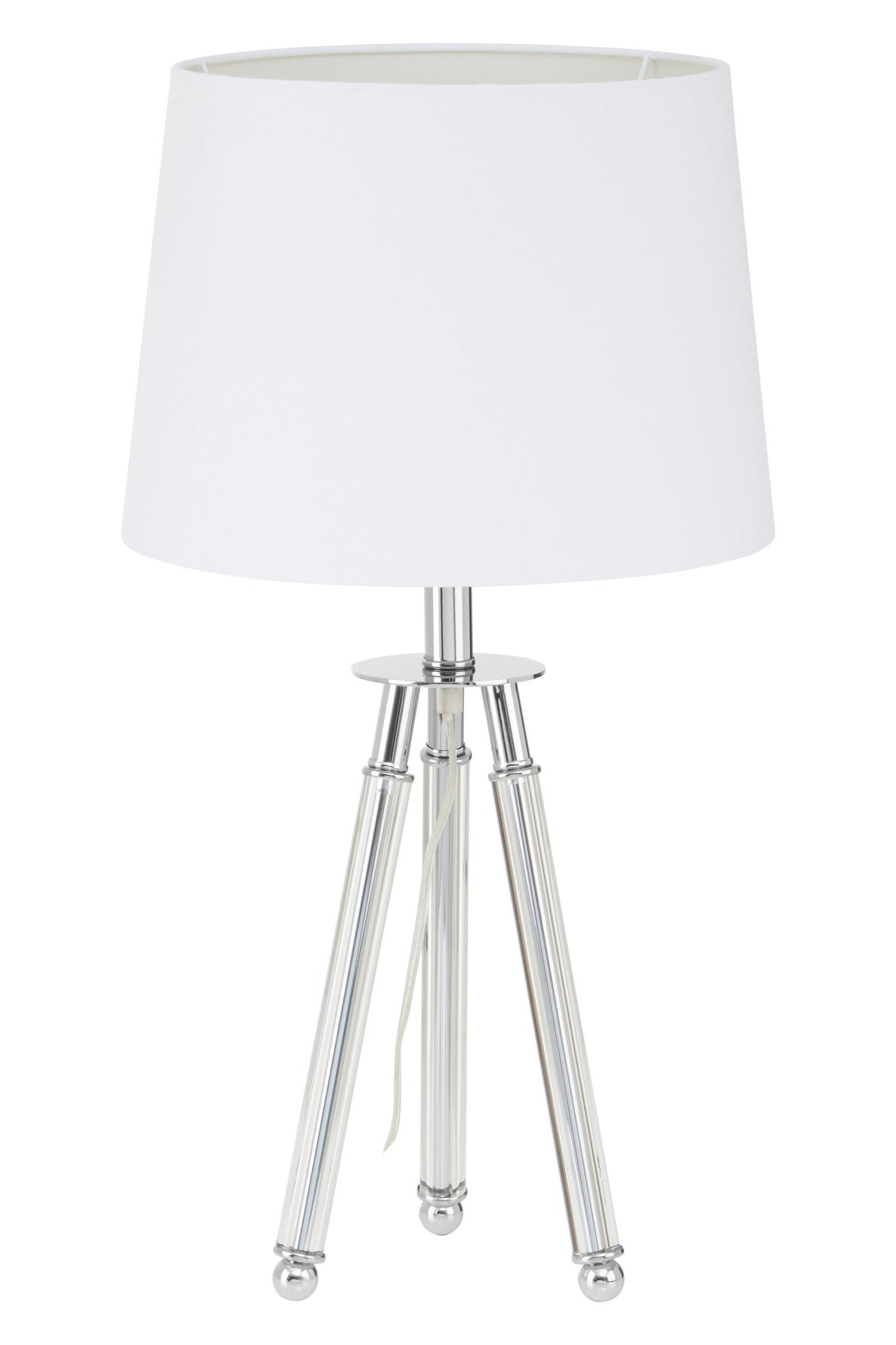 Leon Chrome Crystal Tripod Table Lamp | Bali & Blue