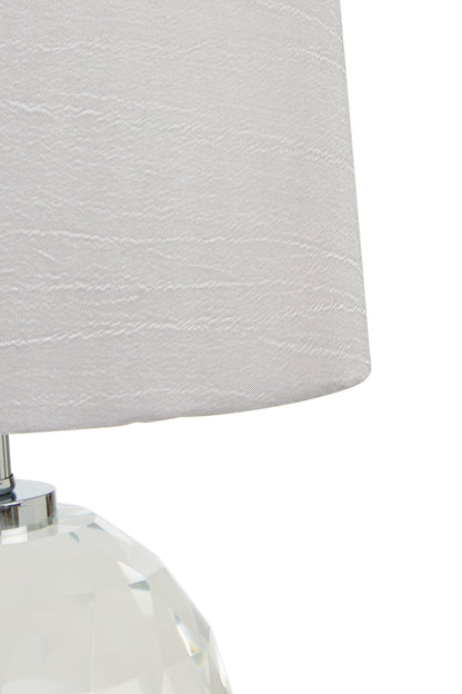 Azure Grey Crystal Luxe Table Lamp