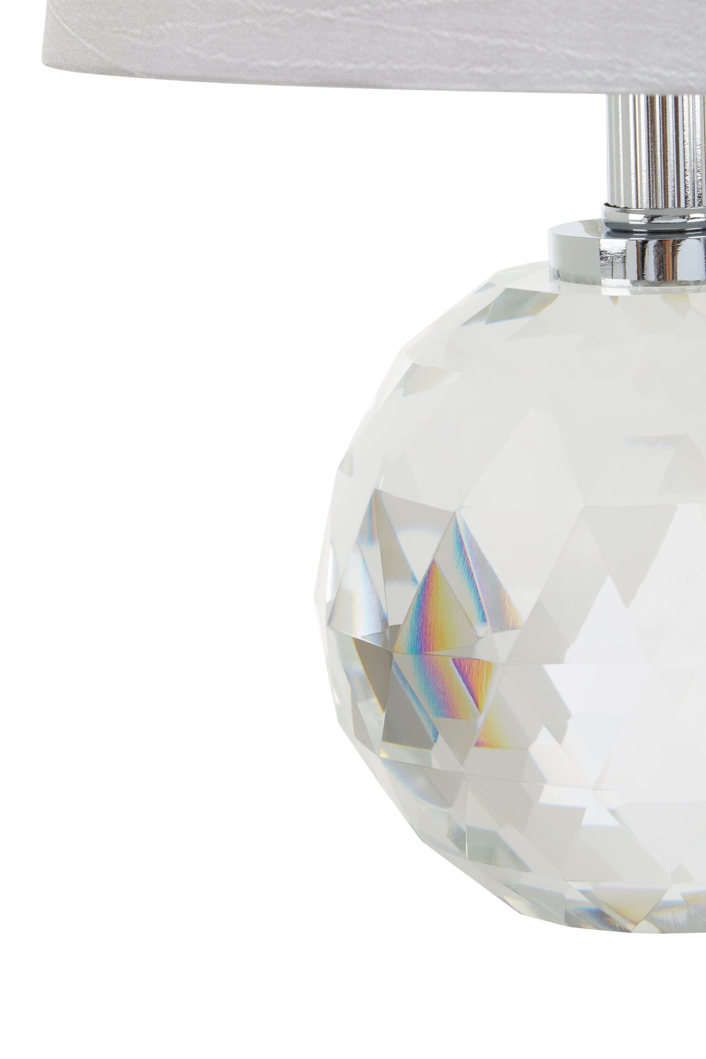Azure Grey Crystal Luxe Table Lamp | Bali & Blue