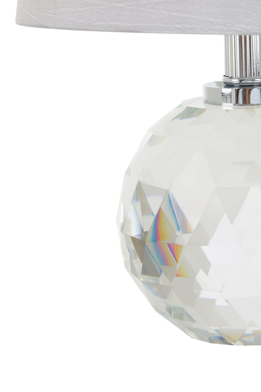 Azure Grey Crystal Luxe Table Lamp | Bali & Blue