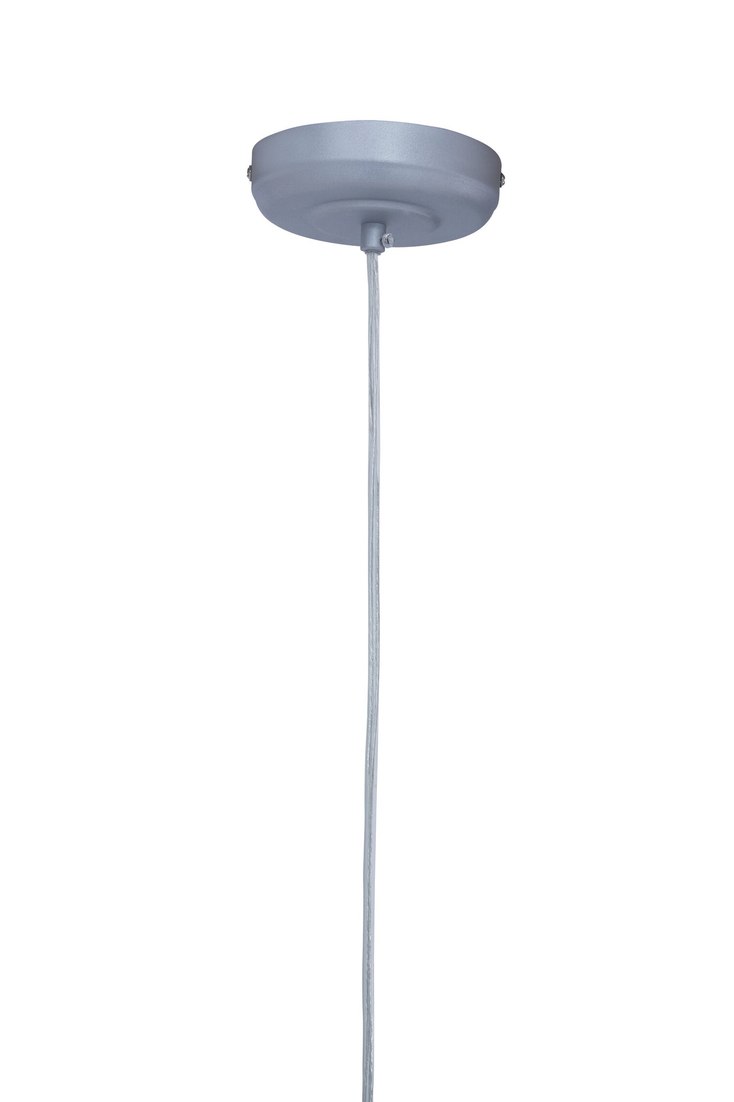 Industrial Silver Metal 1 Bulb Pendant Light