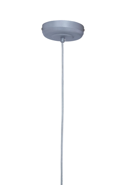 Industrial Silver Metal 1 Bulb Pendant Light