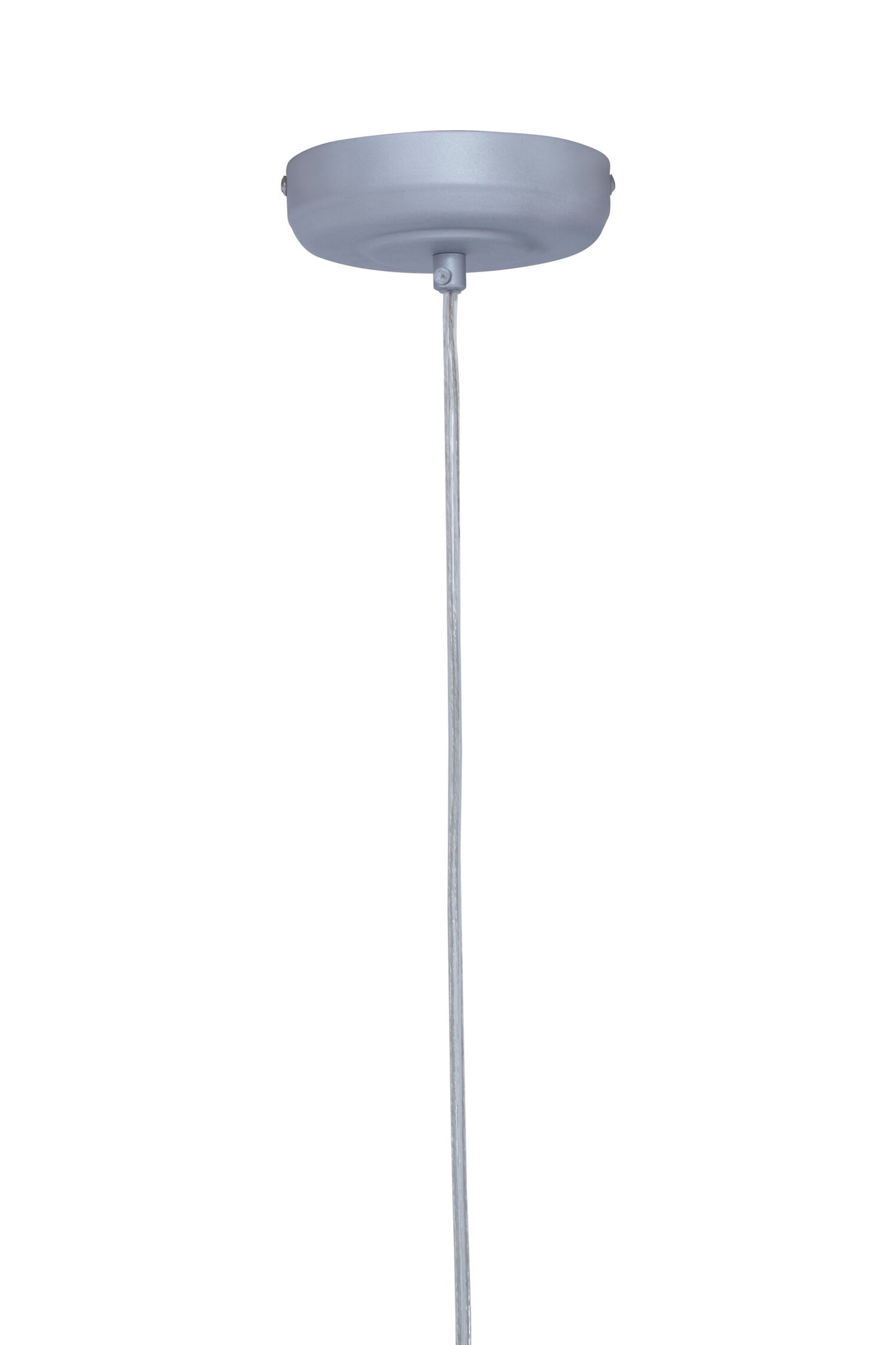 Industrial Silver Metal Teardrop Pendant Light