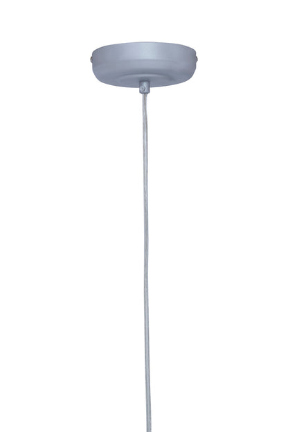 Industrial Silver Metal Teardrop Pendant Light