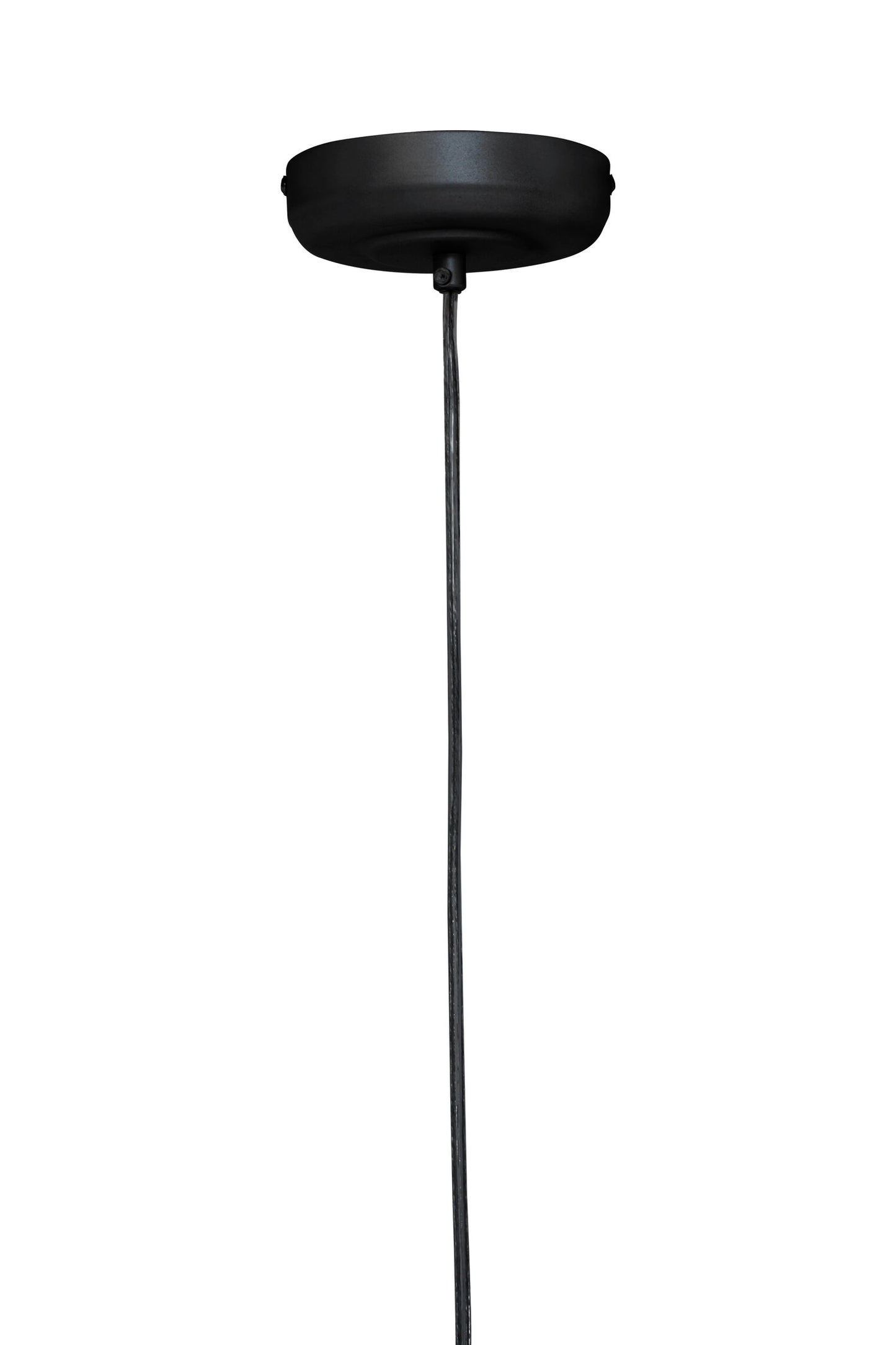 Industrial Black Metal Teardrop Pendant Light