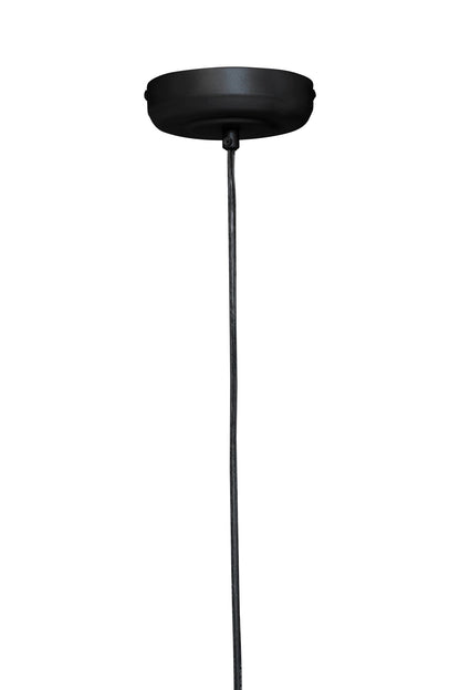 Industrial Black Metal Teardrop Pendant Light