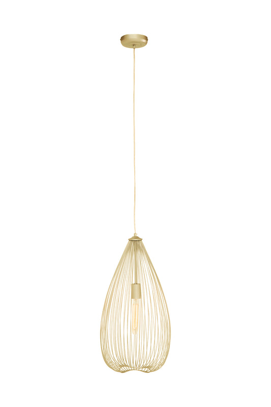 Industrial Gold Iron Pendant Light | Bali & Blue