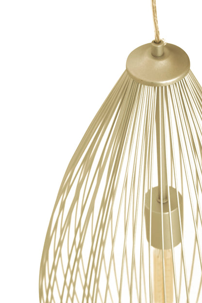 Industrial Gold Iron Pendant Light