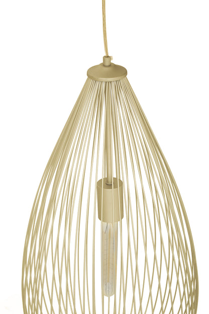 Industrial Gold Iron Pendant Light