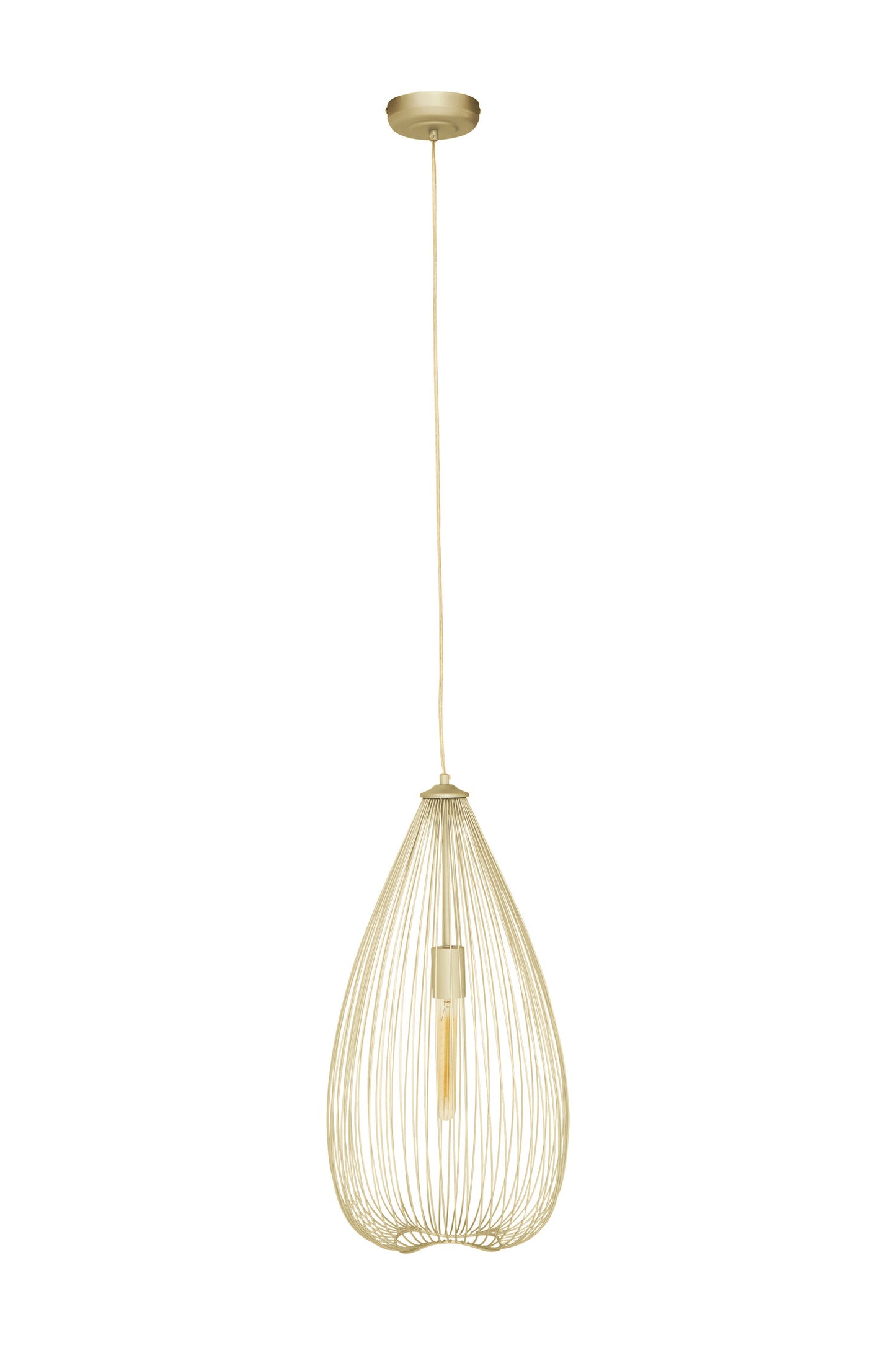 Industrial Gold Iron Pendant Light