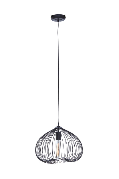 Industrial Black Metal Pendant Light