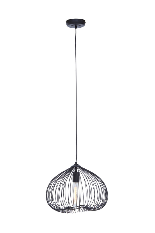 Industrial Black Metal Pendant Light